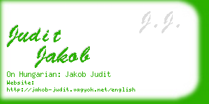 judit jakob business card